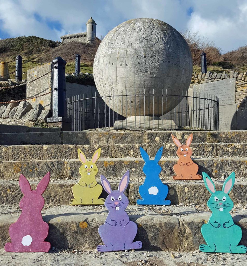 Easter bunnies at Durlston