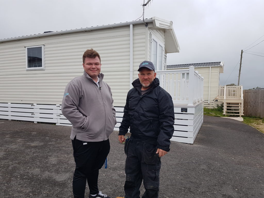 Harry Copp and Grant Kelly, Swanage Bay View caravan park