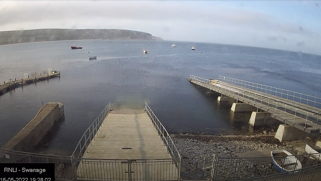 View from Swanage RNLI webcam