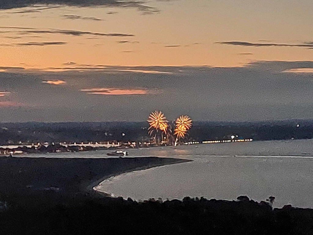 View from Queen's Platinum Jubilee beacon at Studland