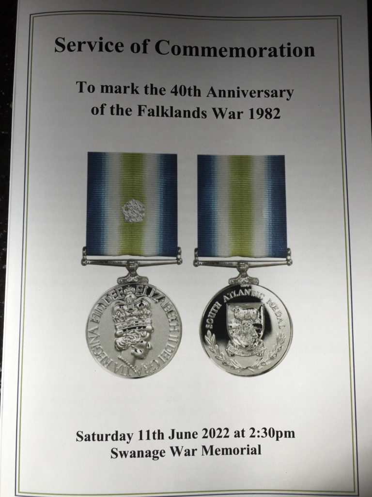 Falklands War service of commemoration