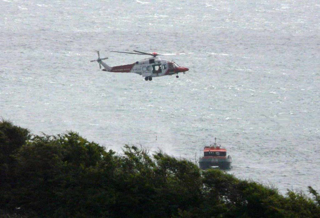 Helicopter and lifeboat rescue