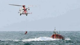 Helicopter and lifeboat rescue