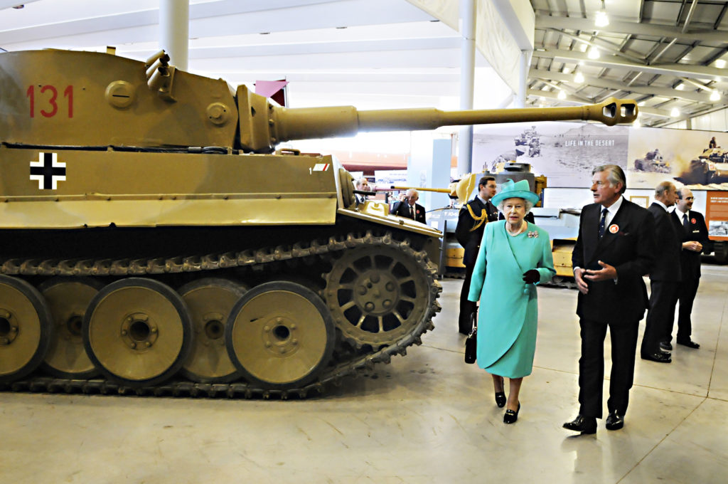 The Queen at the Tank Museum