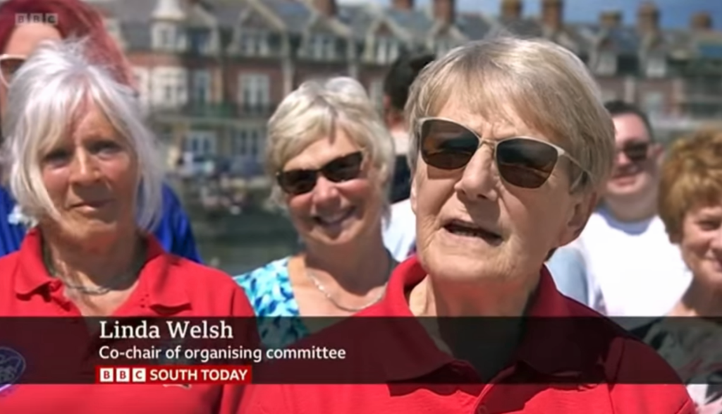 BBC South interviews event co-organiser Linda Welsh