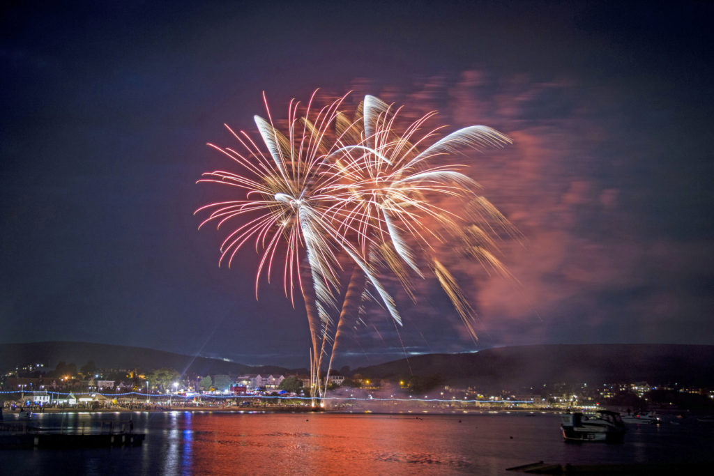 Fireworks at Swanage Carnival