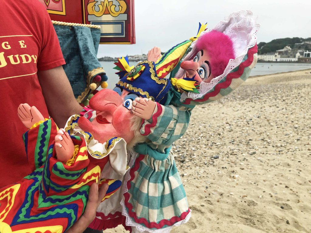 Punch and Judy show on Swanage Beach