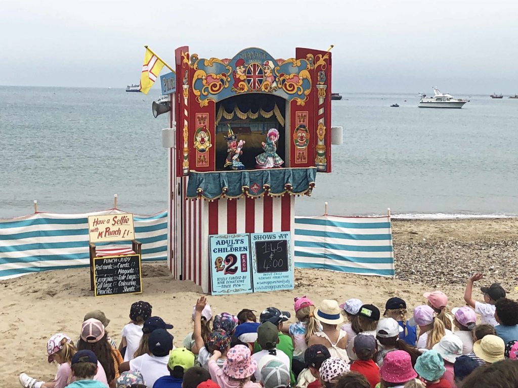 Punch and Judy show on Swanage Beach