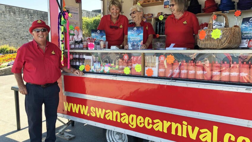 Swanage Carnival caravan