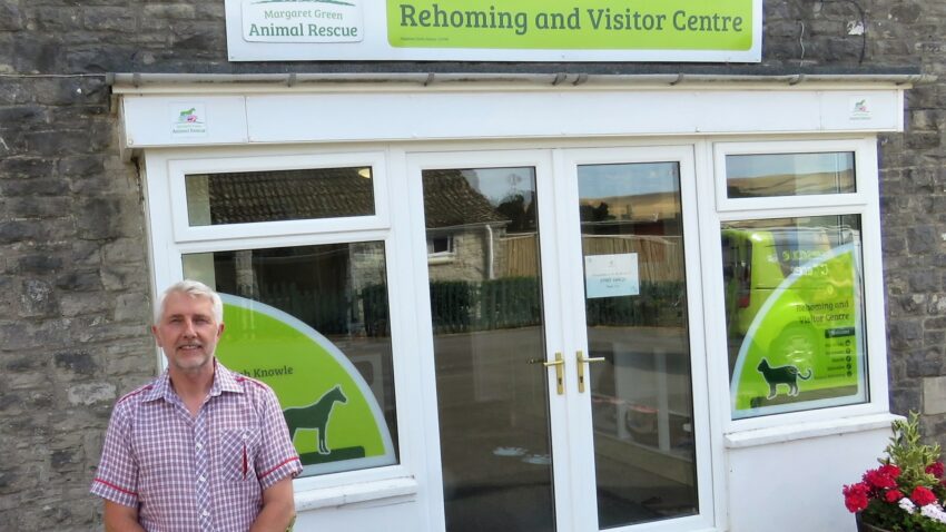 Margaret Green Animal Rescue CEO Nigel Mason at the Church Knowle Centre