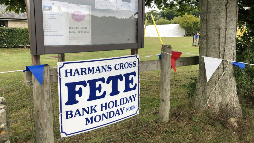 Harmans Cross Fete sign