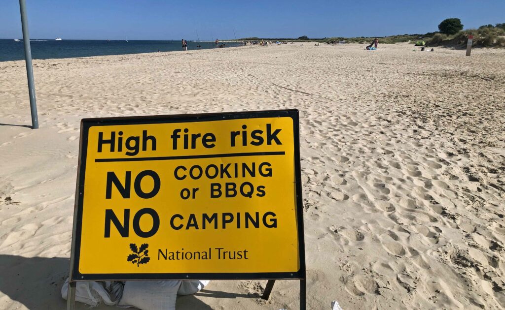 Warning signs are already being put in place ahead of the bank holiday