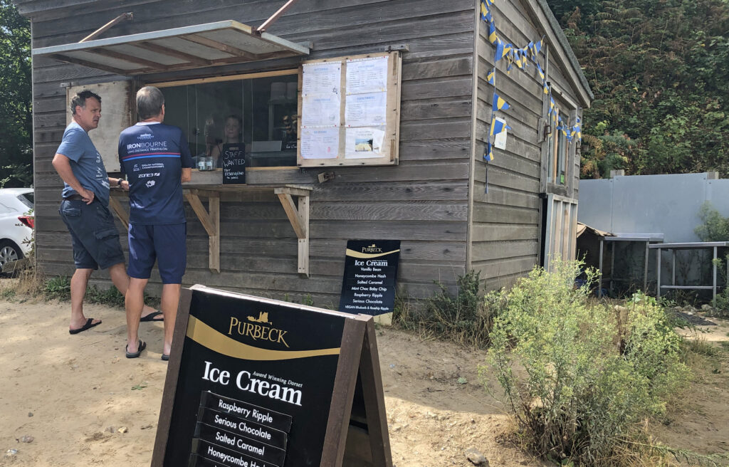 Joe's cafe and purbeck ice cream sign