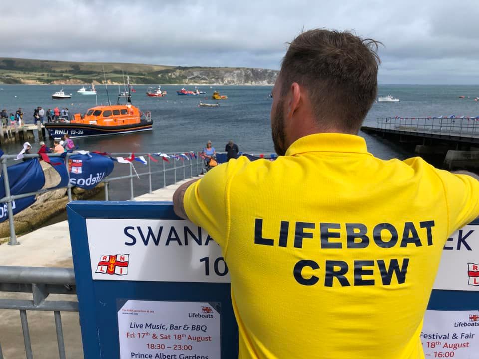 Lifeboat crew during Lifeboat week