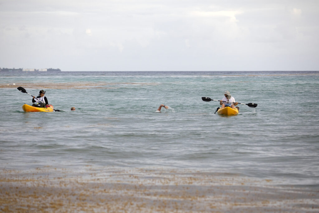 Oly Rush completes Grand Cayman swim