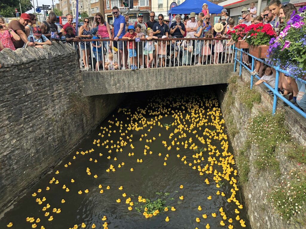 Swanage Lifeboat week duck race