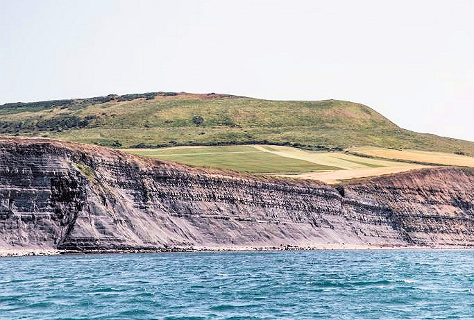 Kimmeridge Cliffs from the bay