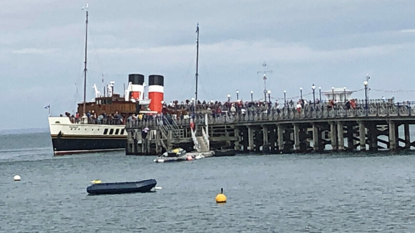 The waverley at Swanage Pier