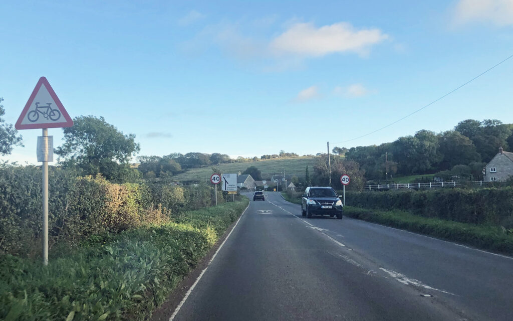 A351 road coming into Swanage