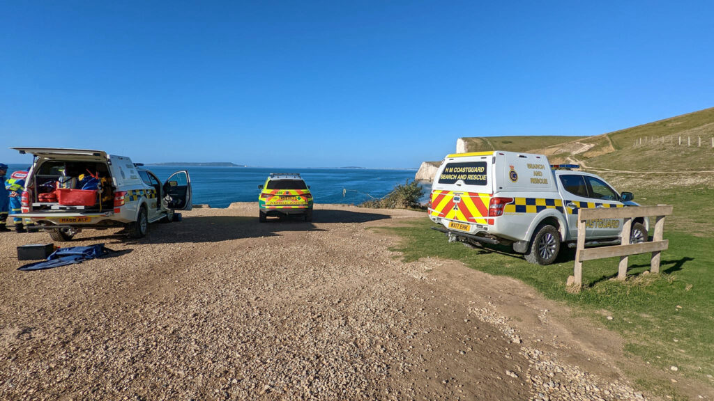 Base jumper rescued by emergency services at Swyre's Head