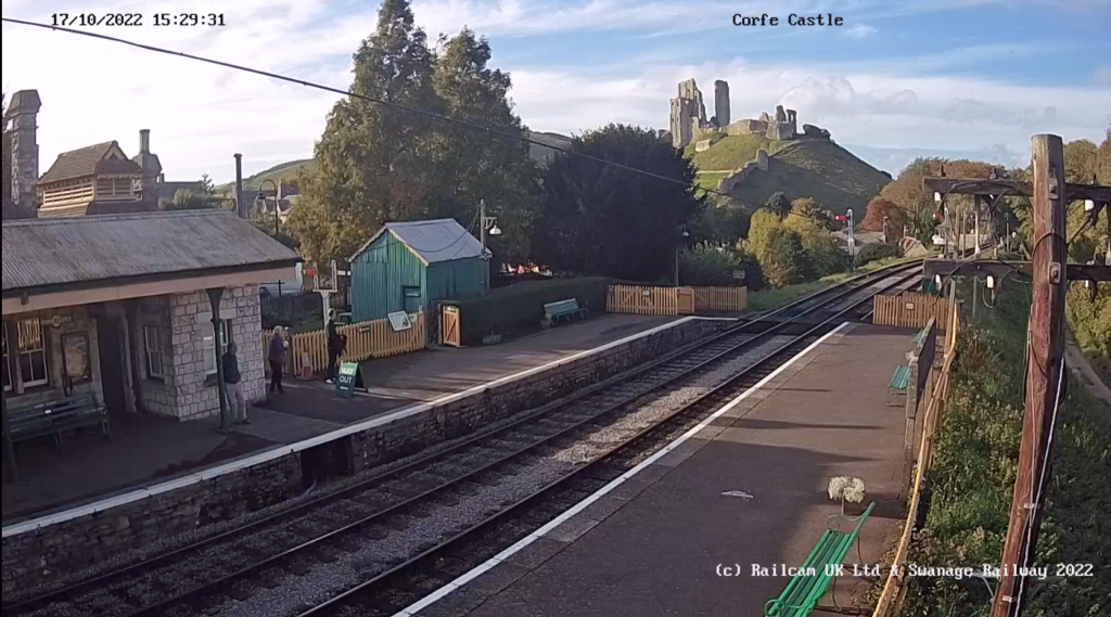 Corfe Castle station webcam