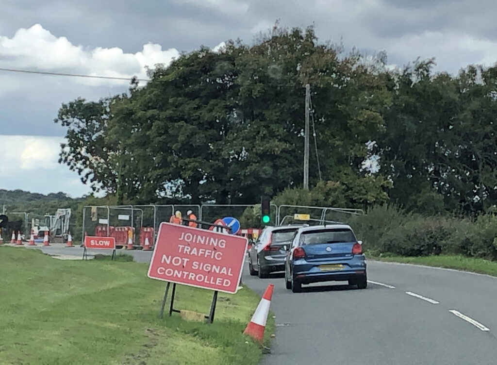 Water works on Studland Road
