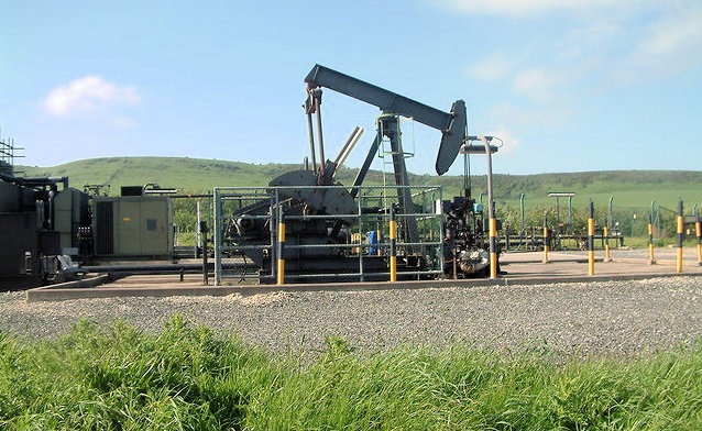 A nodding donkey oil pump at Kimmeridge Bay
