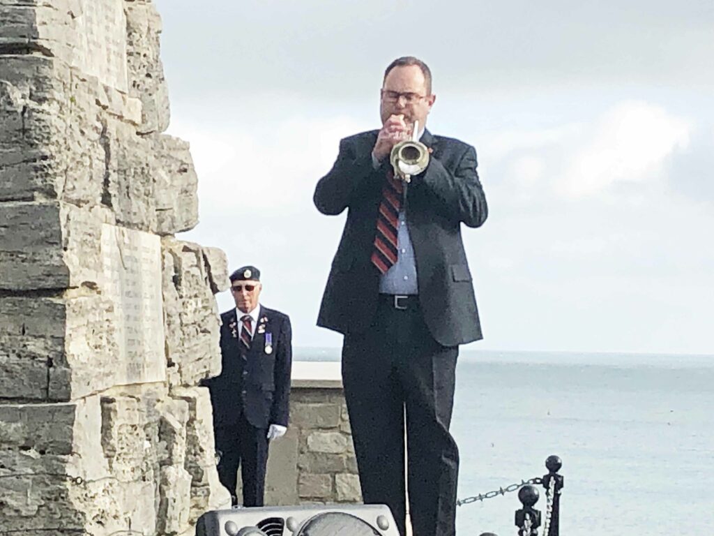 Armistice day at Swanage War Memorial 2022