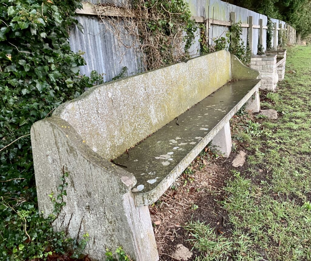 Arthur Marsh bench at football ground