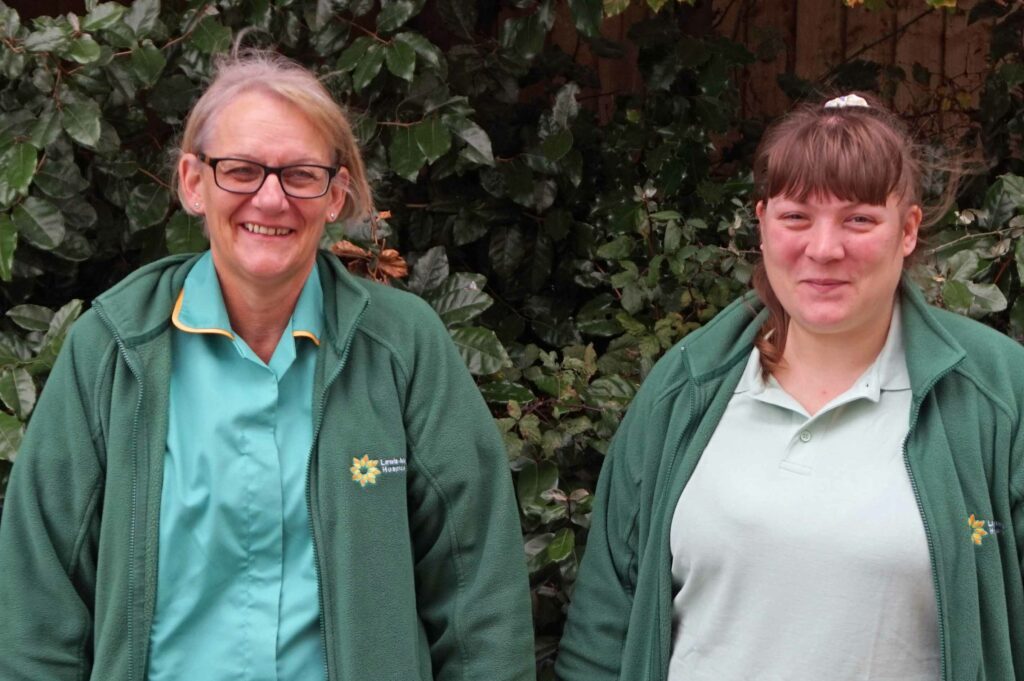 Jo Foster and Rebecca Thake,Lewis-manning health care assistants
