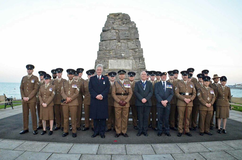 Remembrance Sunday service in Swanage