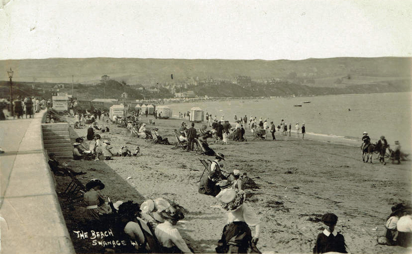 The Beach Swanage c.1912