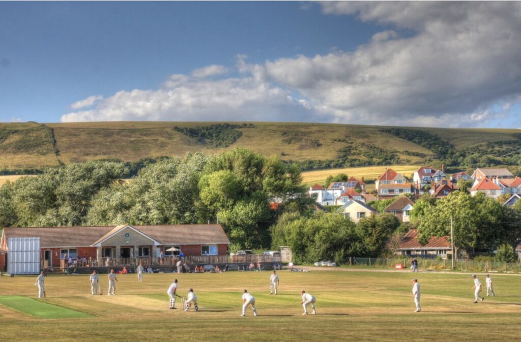 Panoramic view of Swanage Cricket Club