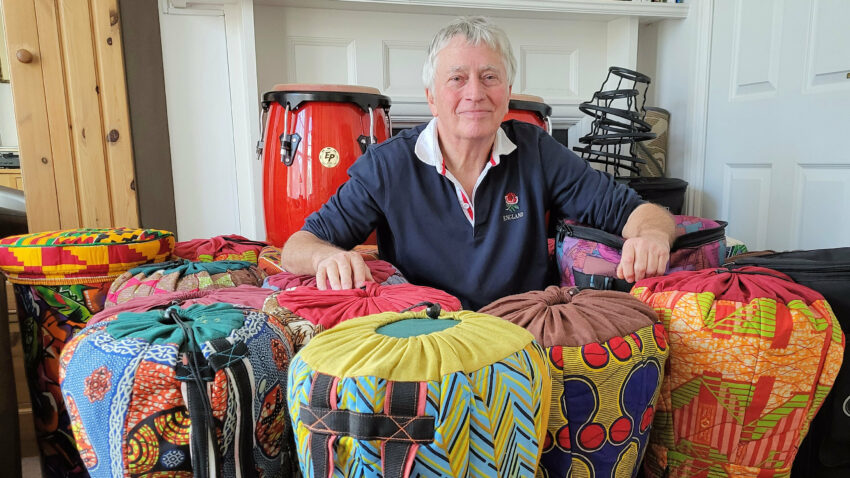 Drummer Lawrie Sandford is setting up a new samba band in Swanage