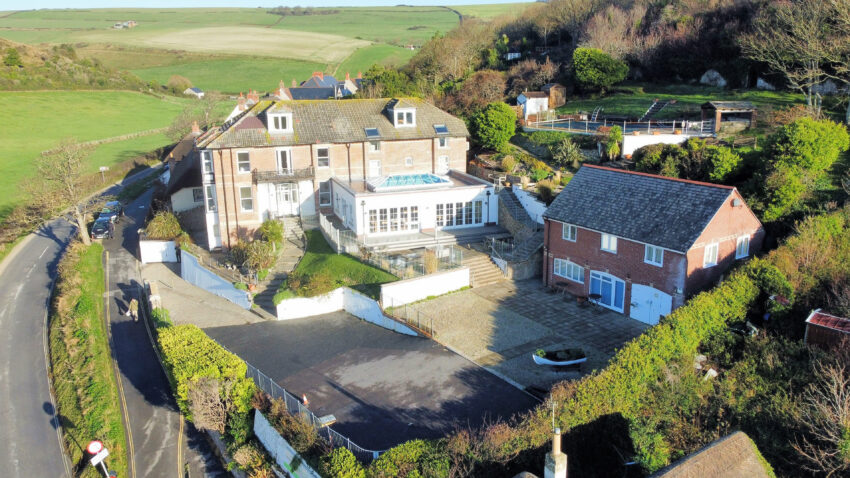 West Lulworth House has a commanding view over the countryside