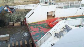 Sandbanks Ferry damage