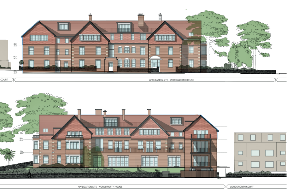 Architect plans for Wordsworth Care Home