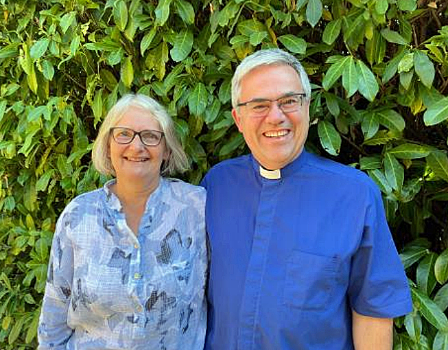 St Mary's rector Dr Ian Bird and wife Judith