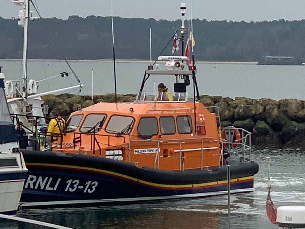 Swanage Lifeboat in Poole Harbour