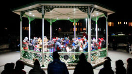 Christmas Carols at the bandstand in December 2022