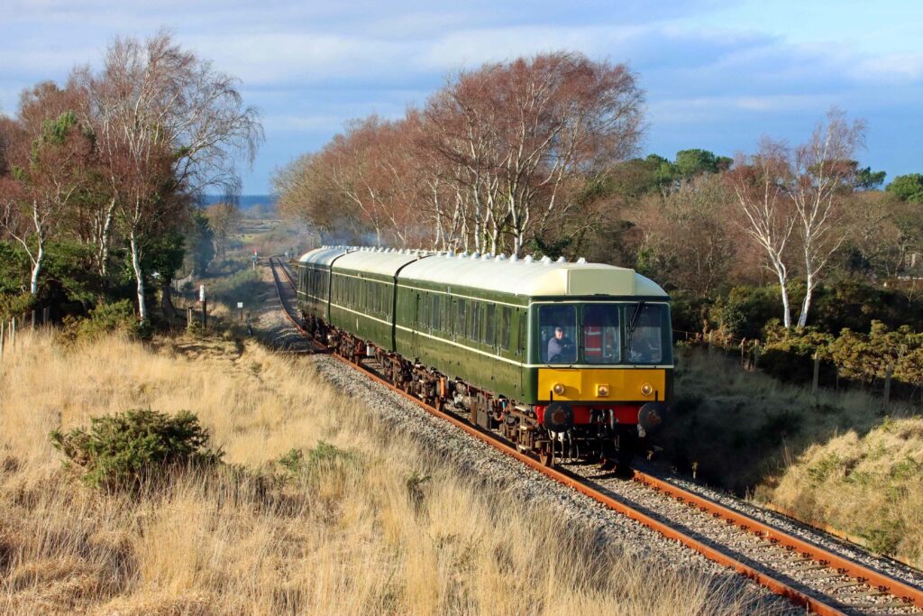 Norden to River Frome heritage diesel train