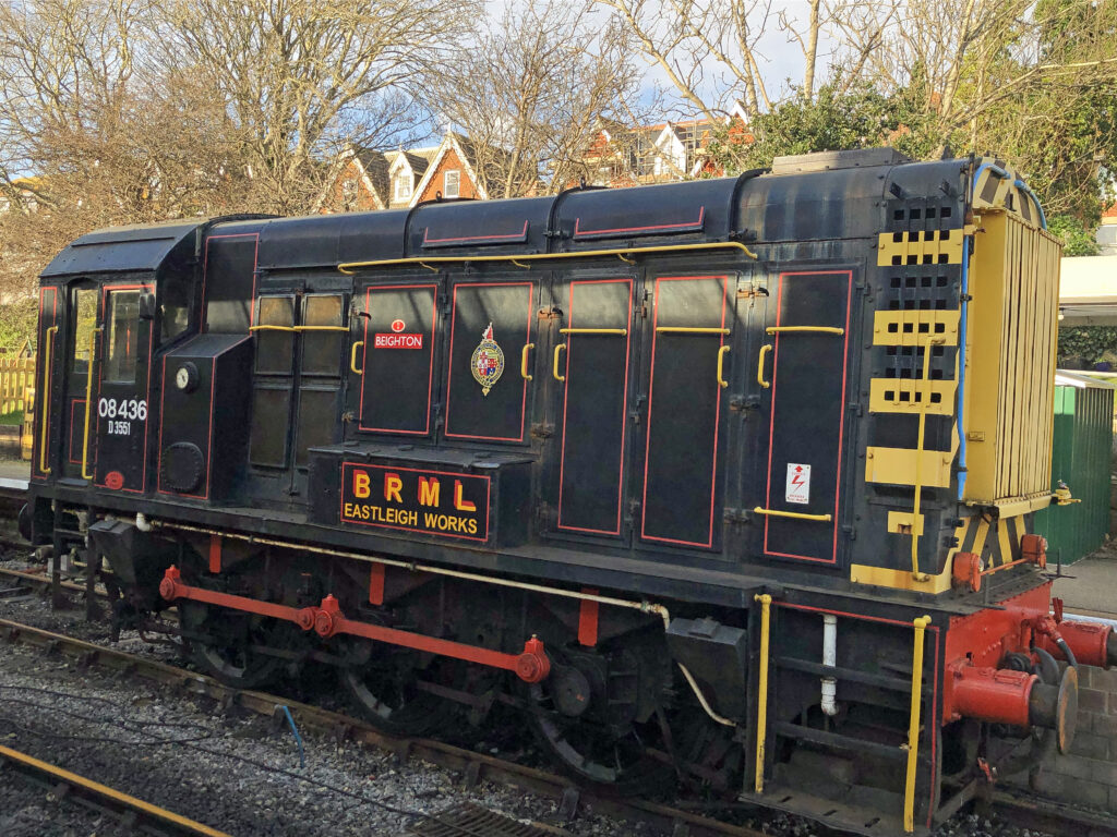Diesel loco at Swanage Railway