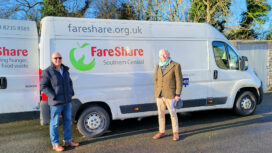 Chris Bradey (right) and Peter Jacobs with Swanage's new Mobile Larder