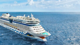 The German cruise ship AIDAbella will arrive in Portland on 7th March and offer steam trips from Corfe Castle to Swanage