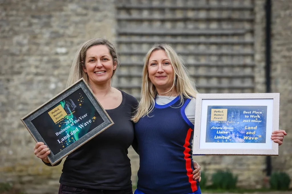 Purbeck Business Awards winnerLand and Wave Rosie and Sophie Tanner