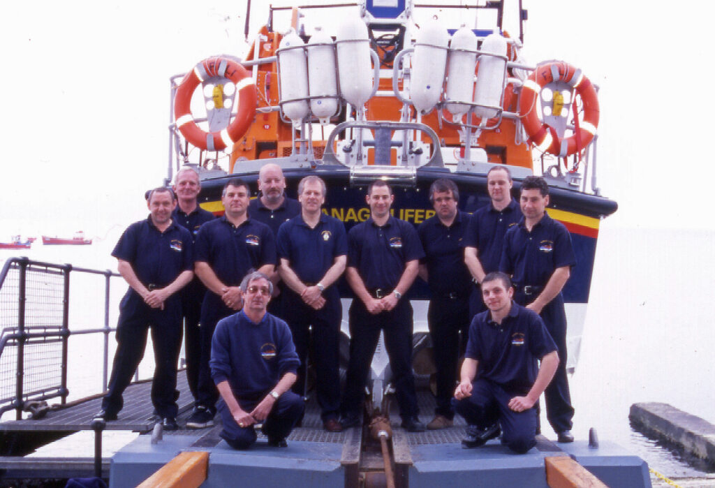 Swanage lifeboat crew including Colin Marks