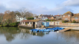 Wareham Boat Hire sits on the banks of the River Frome