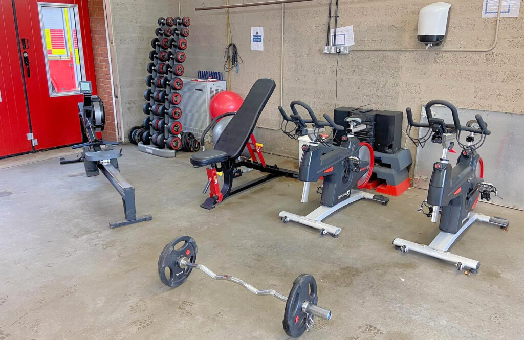 A new gym is one element of the fire station refurbishment at Wareham