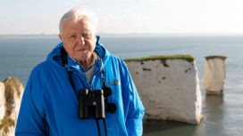 Sir David Attenborough begins his new series from Old Harry, Swanage