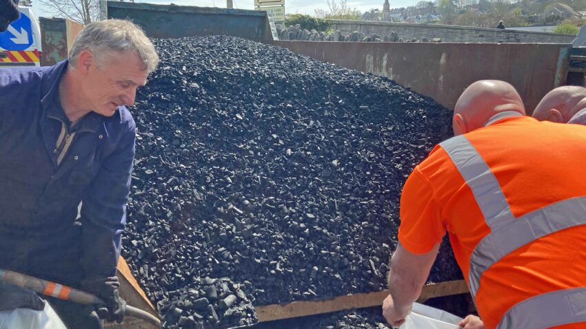 Barbecue charcoal arrives at Swanage Railway